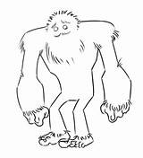 Yeti Drawing Drawings Bigfoot Monster Line Easy Pencil Getdrawings Paintingvalley Creatures Ning Api sketch template