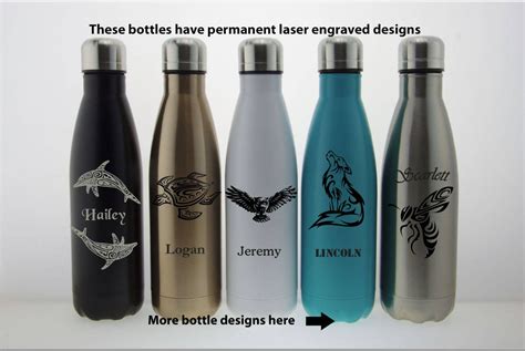 personalized stainless steel water bottle engrave custom swell bottle with name unique t
