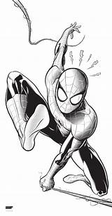 2099 Spiderman Lineart sketch template
