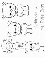Goldilocks Bears Three Coloring Pages Preschool Unit Drawing Bear Activities Template Enchantment Week Study Mask Printable Sheets Print Crafts Templates sketch template
