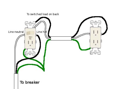 combination switch  outlet wiring diagram