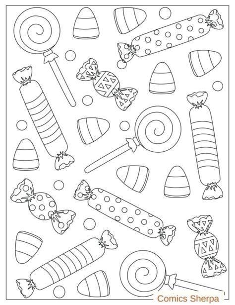 printable candy bar coloring pages