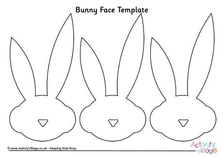 bunny face template