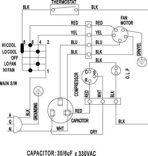 wiring diagram  home ac capacitor kit kara wireworks