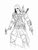 Creed Assassin Coloring4free Ezio Imprimir sketch template