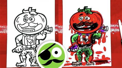 fortnite tomatohead  coloring page coloring page central images