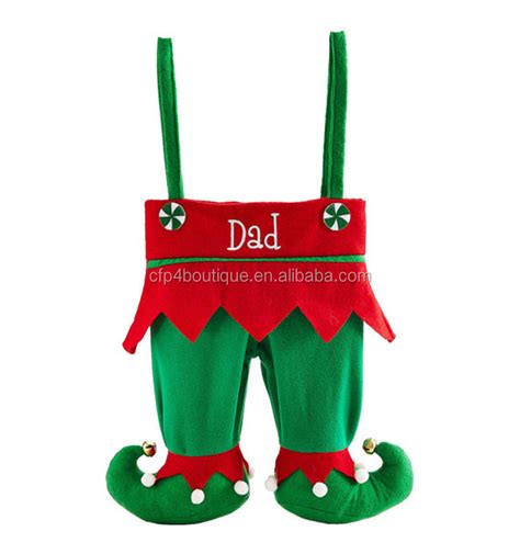 Cfp B125 Stocked Elf Pants Style Stockings Deco Elf Pants Stocking