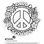 girl scout coloring pages timeless miraclecom
