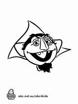 Count Sesame Street Face Coloring Abc Print sketch template