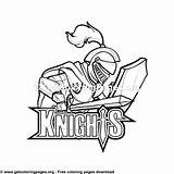 Pages Knights sketch template