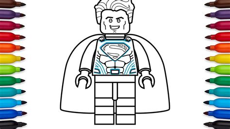 top lego superman coloring