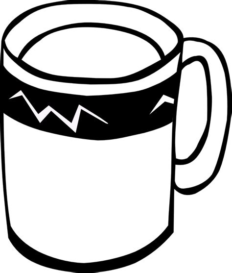 Onlinelabels Clip Art Fast Food Drinks Coffee Black And White