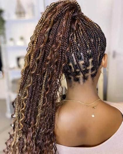 10 small tribal braids with knotless fwdmy