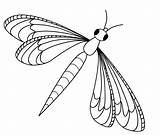 Dragonfly Coloring Pages Clipart Dragon Fly Printable Dragonflies Vector Line Cartoon Clip Drawing Kids Cliparts Print Color Cute Colouring Book sketch template