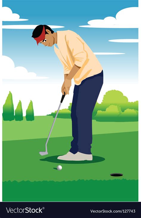 putting golf royalty free vector image vectorstock