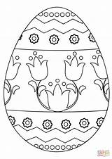 Easter Egg Coloring Pages Printable Eggs Supercoloring Pattern Print Flowers Book Ostern Colouring Color Floral Super Online Pâques Kids Bunny sketch template
