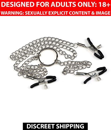 Kamalife Adult Sex Toys Three Long Chain Metal Nipple Clitoris Clip