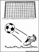 Soccer Goal Coloring Pages Template Football sketch template