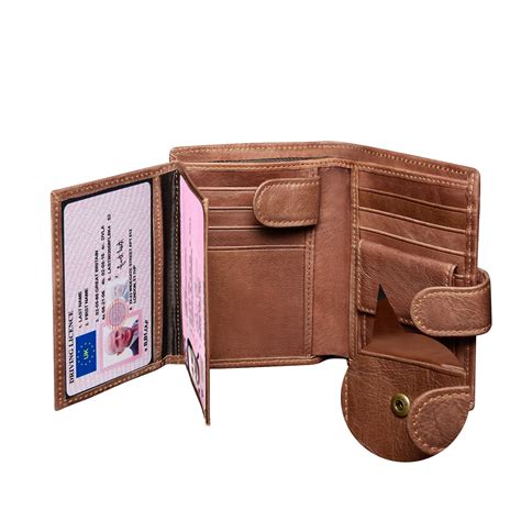 mens trifold leather wallets  coin pocket nar media kit