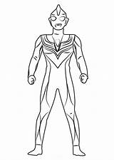 Ultraman Tiga Coloringgames sketch template