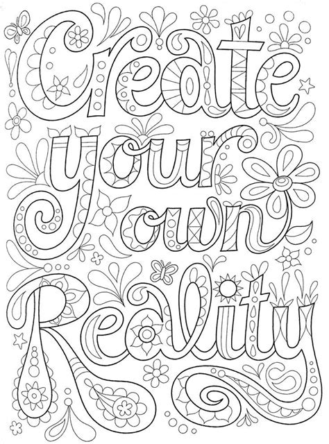 adult coloring page coloring pages inspirational quote coloring