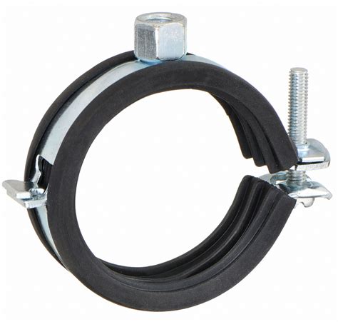 nvent caddy cushioned pipe clamp electro galvanized steel epdm sbr rubber rvc