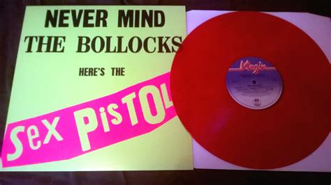sex pistols never mind the bollocks red vinyl re lp virgin auction details