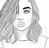 Para Tumblr Drawings Girl Desenhos Imprimir sketch template