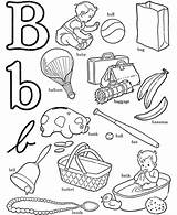 Coloring Words Pages Letter Abc Alphabet Color Sheets Activity Sheet Letters Printable Preschool Baby Colouring Book Honkingdonkey Ball Objects Library sketch template