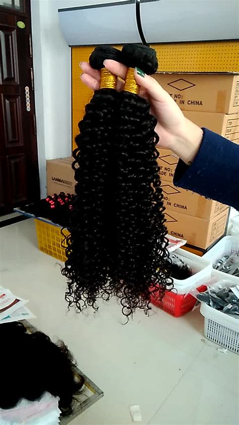 wholesale hair bundle mongolian kinky curly hair double drawn remy hair