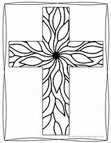 Cross Coloring Book Religious Pages Printable Shop Adults Kids Real Life sketch template