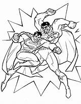Superman Coloring Pages Bizarro Vs Printable Rocks Color Superhero Batman Book Print Comic Coloring2print sketch template