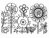 Coloring Pages Flower Printable Flowers Garden Easy Cute Adults Color Fairy Difficult Spring Floral Paisley Colorings Wild Fence Getcolorings Getdrawings sketch template