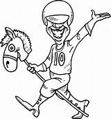 Jockey Horse Clipart Coloring Pages Cartoon Clip Kids Cliparts Working Sheet Library Clipartbest Getcolorings Point Getdrawings Preview sketch template