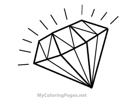 printable diamond template coloring home