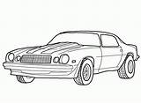 Coloring Camaro Chevy Pages Z28 Clipart Sketch Library Template Clip sketch template