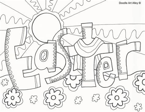 easter religious coloring page  svg file  diy machine