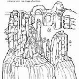 Coloring National Carlsbad Park Pages Caverns Arches Parks Education sketch template