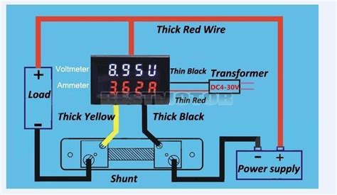 volt amp meter wiring diagram wiring digital  schematic
