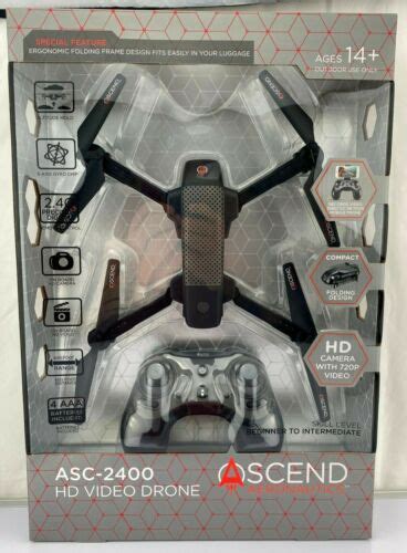 ascend aeronautics asc  compact folding design drone  p hd camera  ebay