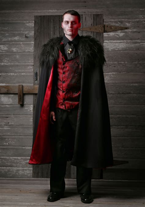 plus size deluxe vampire costume for men