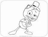 Ducktales Coloring Webby Huey Disneyclips Creeped sketch template