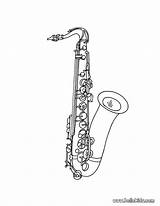 Saxophone Drawing Tenor Coloring Music Pages Printable Saxaphone Paintingvalley Drawings sketch template