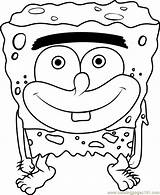 Coloring Spongegar Spongebob Pages Squarepants Smiling Coloringpages101 Categories Pdf Online sketch template