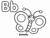 Coloring Butterfly Letter Pages Alphabet Child Toddlers Clipart Colorear Dibujos Clipartbest Getcolorings Color sketch template