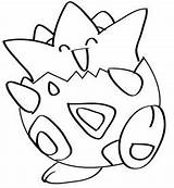 Togepi Coloring Pokemon Pages Draw Characters Drawing Getdrawings Getcolorings Color Print sketch template