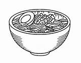 Coloring Bowl Ramen Drawing Pages Rice Colorear Operation Coloringcrew Template Getdrawings sketch template