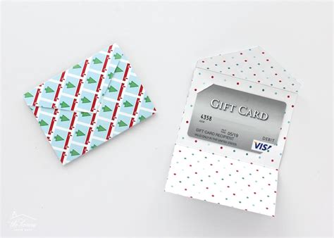 diy gift card holders  printable template  homes