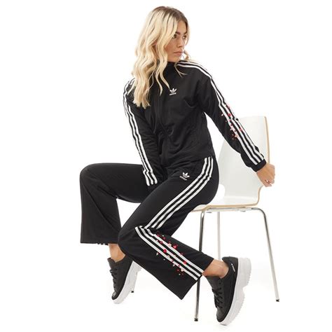 buy adidas originals womens  stripes track pants black