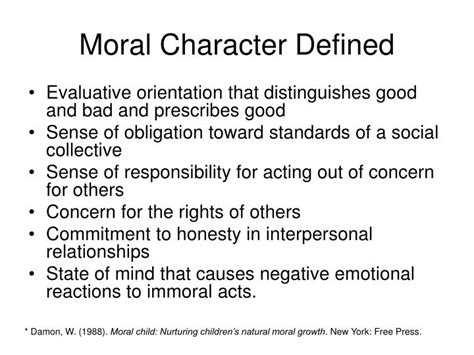 moral  character development powerpoint  id